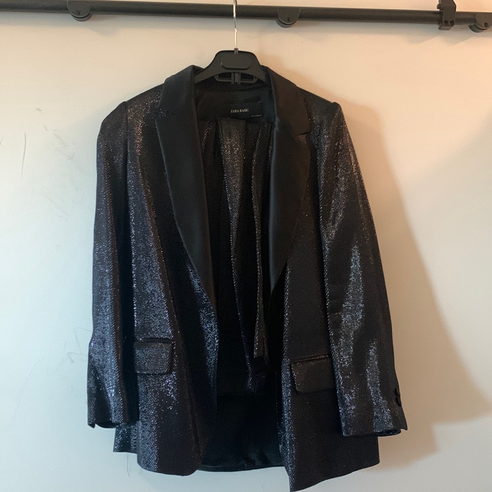 Zara Black Sparkly Suit